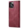 Miniatyrbillede 5 af 9: AUTSPACE A01 Retro Wallet Case for iPhone 13 Pro - Red Red