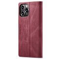Pikkukuva 5 / 9: AUTSPACE A01 Retro Wallet Case for iPhone 13 Pro - Red Red