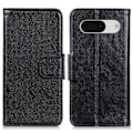 Pikkukuva 1 / 7: Google Pixel 8a Kotelo Nappa-kuvio Slim-Fit Jakettu Nahkainen Puhelimen Suojakotelo Lompakolla Black