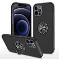 Miniatyrbillede 1 af 7: iPhone 12 Pro Max Fingerring Kickstand Hybrid Taske Black
