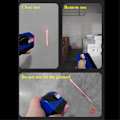 Pikkukuva 7 / 10: Point Line Cross Laser Spirit Level -monitoimilasertaso Red