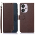 Miniatyrbillede 1 af 7: KHAZNEH Pung etui til Xiaomi Redmi 13C - Brun-blå Brown