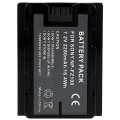 Miniatyrbillede 1 af 5: NP-FZ100 Li-ion batteri til Sony A7M3/A7R3/A7R111/ILCE-9/A6600/A9M2 osv Black