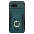 Miniatyrbillede 6 af 8: For Google Pixel 8a Kickstand Case Phone Cover with Card Slots Green