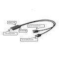 Miniatyrbillede 4 af 9: Opladerkabel kompatibelt med Nintendo Switch OLED Joy-Con Controller 2 i 1 USB Black