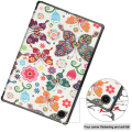 Miniatyrbillede 3 af 8: Trifoldet stativetui til Samsung Galaxy Tab A8 10.5" (2021) - Sommerfugle Multicolor