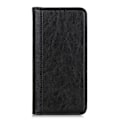 Miniatyrbillede 3 af 7: Til Samsung Galaxy S25 Edge Stand Cover Split Læder Litchi Struktur Pungcover Black