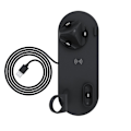 Miniatyrbild 11 av 11: Laddningsstation Lightning Micro Usb-C QI roterbar Svart