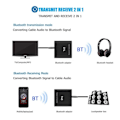 Pikkukuva 4 / 11: 2-in-1 Bluetooth-lähetinvastaanotinsovitin musiikin äänilähetin-vastaanottimelle Black