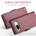 Pikkukuva 4 / 10: CASEME Retro Lompakkokotelo Pixel 8a Red