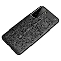 Miniatyrbild 6 av 9: Samsung Galaxy S21+ (Plus) TPU-skal Litchi Grain - Svart Svart