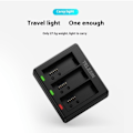Miniatyrbillede 5 af 6: TELESIN S0-BCG-1 Til GoPro Hero 13 Batterioplader Dock Base 3 Opladningsboks Black