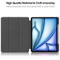 Miniatyrbilde 5 av 6: Etui for iPad Air 13 (2024) med tredelt stativ, tablettdeksel med pennholder - Graffiti Multicolor