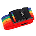 Miniatyrbillede 1 af 6: Tyverisikringsstrop til bagagekuffert Password Safe Lock - Pride Multicolor