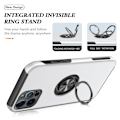 Miniatyrbillede 2 af 7: iPhone 13 Fingerring Kickstand Hybrid Taske - Sølv Silver