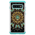 Miniatyrbillede 1 af 5: Samsung Galaxy S10+ Pattern PC TPU Phone Shell - Pretty Butterflies Black