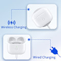 Miniatyrbillede 3 af 11: Til AirPods 3 opladningsetui Indbygget 620mAh batteri Bluetooth trådløs opladning White