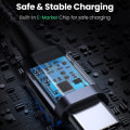 Miniatyrbilde 5 av 7: UGREEN 2m 100W hurtigladekabel USB-C datakabel buet Black