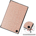 Miniatyrbillede 5 af 9: Trifoldet stativetui til Samsung Galaxy Tab A8 10.5" (2021) - Rose Gold Pink gold
