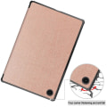 Pikkukuva 5 / 9: Kolminkertainen telinekotelo Samsung Galaxy Tab A8 10.5" (2021) -ruusukulta Pink gold