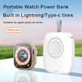 Miniatyrbilde 6 av 10: S3 Type-C / iP Kabel 5000mAh Bærbar Mobiltelefon Power Bank White