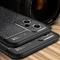 Miniatyrbild 3 av 6: Realme GT Neo2 TPU skal Litchi Texture - Svart Svart