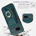 Miniatyrbillede 3 af 8: For Google Pixel 8a Kickstand Case Phone Cover with Card Slots Green