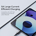 Pikkukuva 6 / 9: ESSAGER 2m USB-C - USB-C PD 240W latauskaapeli Datakaapeli Pikalataus Black