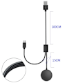 Miniatyrbillede 5 af 11: Samsung Galaxy Watch 5 40 mm 44 mm/Ur 5 Pro 45 mm 2in1 oplader Black