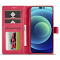 Miniatyrbild 6 av 6: LC.IMEEKE Wallet Case till iPhone 15 Pro Max - Rosa Rosa
