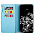 Miniatyrbilde 5 av 7: For Samsung Galaxy S25+ Etui Stjernehimmel Gravert Lommebokdeksel Blue