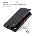 Pikkukuva 6 / 6: CASEME Retro Lompakkokotelo Samsung Galaxy A26 Black