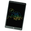 Pikkukuva 1 / 3: 16 tuuman värikäs LCD kirjoituspiirros litteä Doodle Board Erase Notepad Black