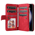 Miniatyrbillede 11 af 11: KT Multifunktion Series-5 Til Samsung Galaxy S23 FE Telefontaske Red
