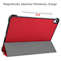 Miniatyrbillede 9 af 9: Til iPad Air 11 (2024) Etui Tre-fold Stativ Tablet Cover - Rød Red