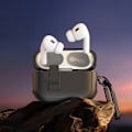 Pikkukuva 3 / 11: AirPods 4 -kotelolle DUX DUCIS PC+TPU Bluetooth-kotelo / kuori koukulla Black