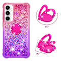Miniatyrbild 5 av 6: YB Quicksand Series-8 för Samsung Galaxy A35 TPU-skal Glitter multifärg