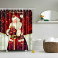 Miniatyrbillede 4 af 4: Badeforhæng Juleboligindretning - Julemanden Red