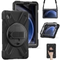 Miniatyrbilde 3 av 6: For Samsung Galaxy Tab A9 Etui Stativ Tablettdeksel med Skulderstropp Black