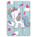 Miniatyrbillede 4 af 7: Til Lenovo Tab M11 Trifoldet Stativdæksel - Horse Multicolor