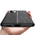 Pikkukuva 7 / 8: Samsung Galaxy S20 FE TPU Kotelo Kuori Litchi Tekstuuri - Musta Black