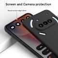Pikkukuva 6 / 8: Nothing Phone (3a) Kotelo Nestemäinen Silikoni Takakuori Hihnalla Transparent