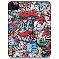Pikkukuva 5 / 8: iPad Pro 11 2021 kolminkertainen jalustan tablettikotelo - Graffiti Multicolor