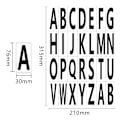 Pikkukuva 3 / 3: 2 arkkia 7.6*3cm numeeriset tarratarrat Numerot Black