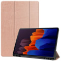 Miniatyrbillede 1 af 9: Trifoldet stativ Smart taske til Samsung Galaxy Tab S7 Plus / S8 Plus Gold