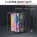 Miniatyrbild 5 av 7: Samsung Galaxy Tab S6 Lite Heavy Duty Armor skal med axelrem Svart