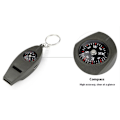 Miniatyrbild 7 av 8: Multifunktion 4 i 1 Visselpipa Kompass Förstoringsglas Termometer Grön one size