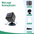 Miniatyrbild 5 av 10: Trådlös säkerhetskamera Rörelsedetektering Infraröd WiFi-kamera Svart