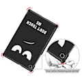 Miniatyrbild 7 av 8: Tri-fold Fodral till Lenovo Tab M10 Plus FHD - Do not Touch Me Svart