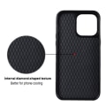 Miniatyrbillede 7 af 9: iPhone 14 Etui Rhombus Grid Pattern Bagcoverring Kickstand - Rød Red